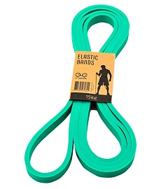 Bandă elastică fitness Y&Y VERTICAL ELASTIC BANDS GREEN15KG